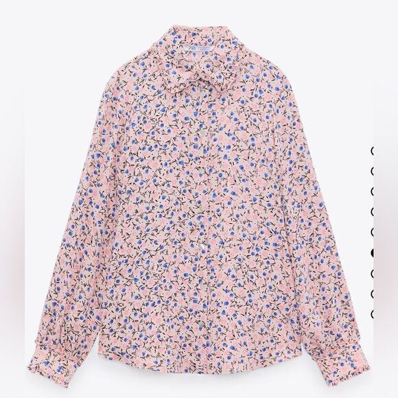 Zara Floral Print Shirt - Picture 4 of 5